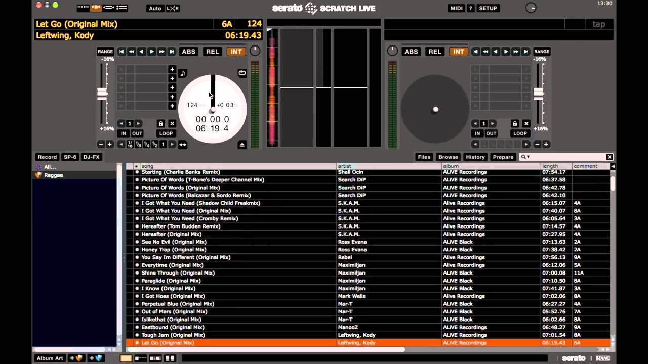 keyboard shortcuts for serato scratch live